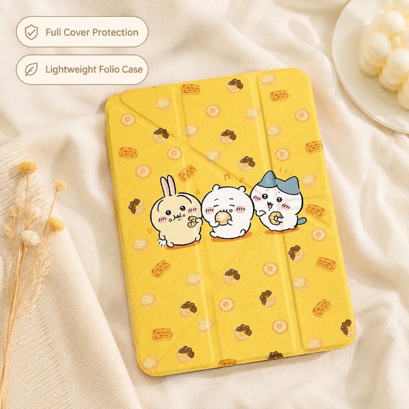Tablet Cute Accessories - Étui de protection pour iPad Chiikawa,