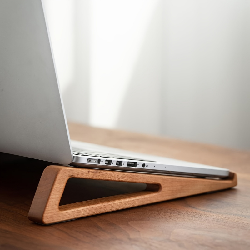 Cooling Stand Tablet - Support portable pliable en bois pour