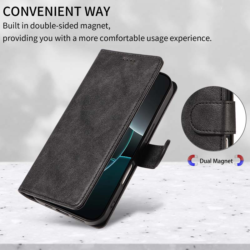 Étui portefeuille RFID en cuir - Realme Gt 6 avis et prix